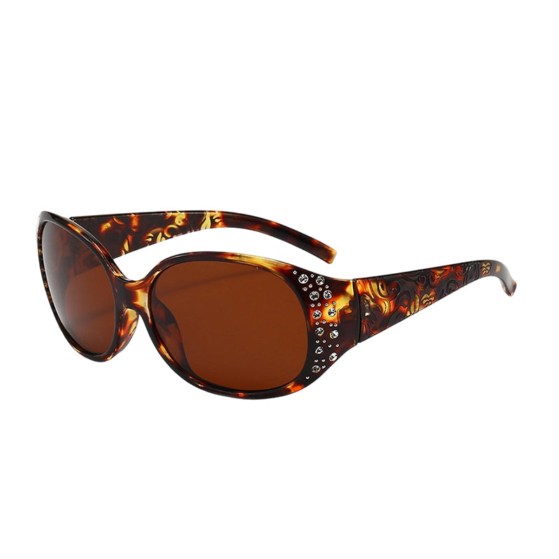 🥳SALDI 2026 IMPERDIBILI🥳💞 Occhiali da sole oversize retrò – Lenti polarizzate antiriflesso, protezione UV400. Dettagli con strass per un tocco di glamour. Adatti a tutte le forme del viso. Un accessorio di stile essenziale. 🕶️💎