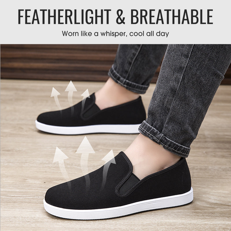 👞 Scarpe di tessuto slip‑on di tradizione cinese fatte a mano — Leggere e traspiranti, nessun dolore ai piedi dopo lunghe camminate✨