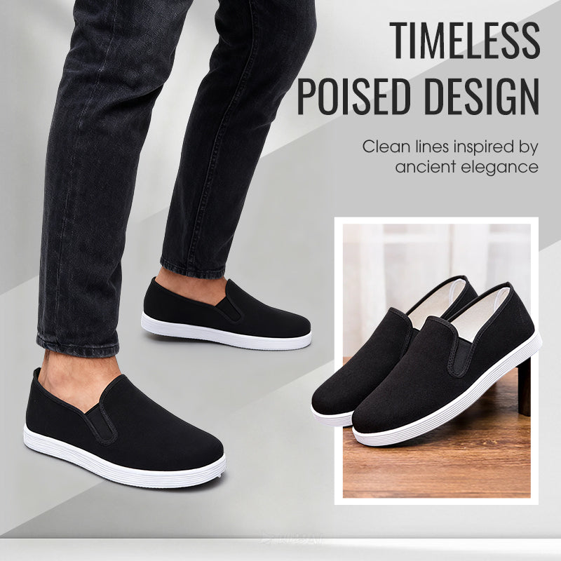 👞 Scarpe di tessuto slip‑on di tradizione cinese fatte a mano — Leggere e traspiranti, nessun dolore ai piedi dopo lunghe camminate✨
