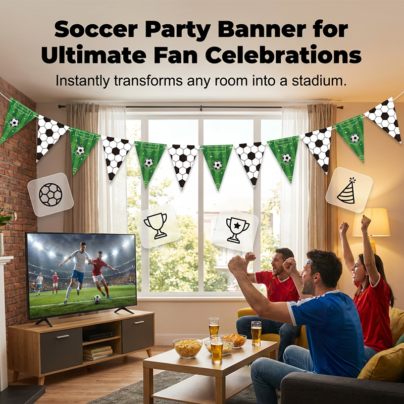 Set di decorazioni per feste a tema calcio