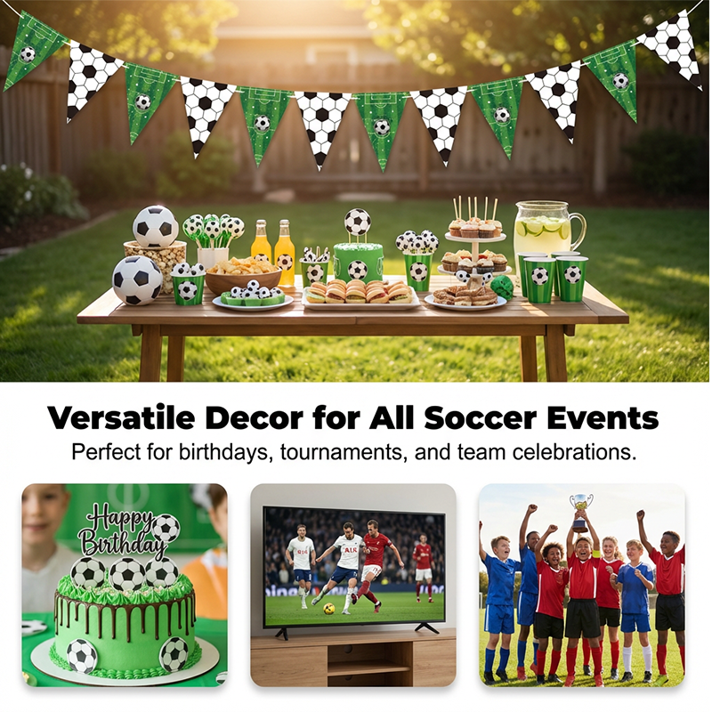 Set di decorazioni per feste a tema calcio