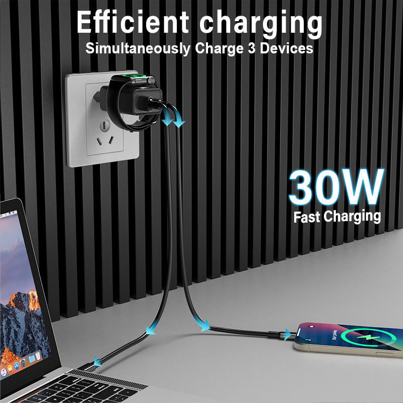 Caricatore da parete wireless 3 in 1 per orologio