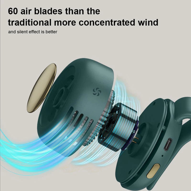Ventilatore a clip piccolo per vita e collo