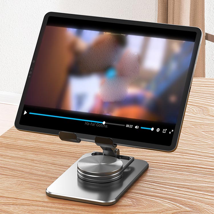 Supporto da Tavolo Anti-ribaltamento per Tablet e Smartphone - Rotazione 360°