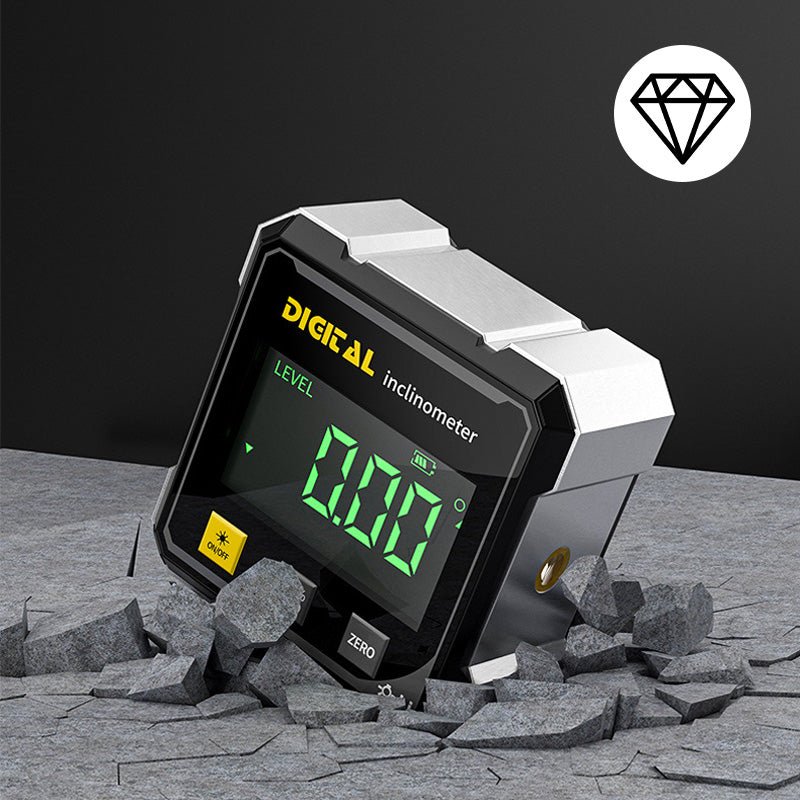 🔥Misuratore angoli digitale magnetico 📐 Doppio laser, ricarica USB, misurazioni veloci e precise per falegnameria🔨