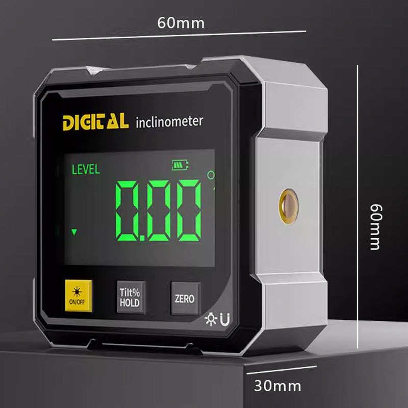 🔥Misuratore angoli digitale magnetico 📐 Doppio laser, ricarica USB, misurazioni veloci e precise per falegnameria🔨