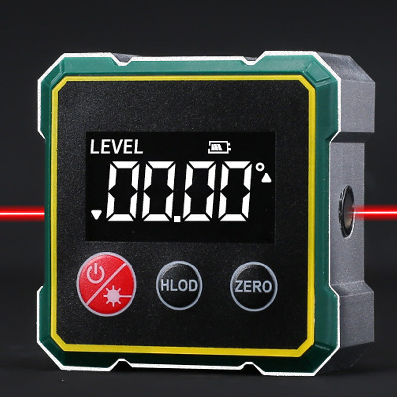 🔥Misuratore angoli digitale magnetico 📐 Doppio laser, ricarica USB, misurazioni veloci e precise per falegnameria🔨