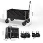 🥳 HOT SALE 2026 🥳💞 50K+ VENDUTI! 🚚🏕️ 50% OFF! Carrello Pieghevole Resistente – 130L, portata 80kg, ruote per tutti i terreni. Telaio in acciaio al carbonio rinforzato – trasporta facilmente attrezzi da giardino e spesa! 🛒✨