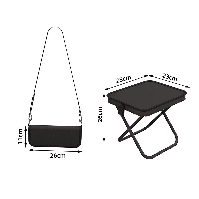 Sgabello Pieghevole Portatile con Design a Borsetta