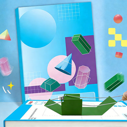 Libro di geometria interattivo 3D a comparsa per bambini