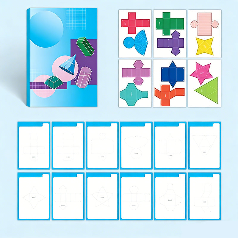 Libro di geometria interattivo 3D a comparsa per bambini