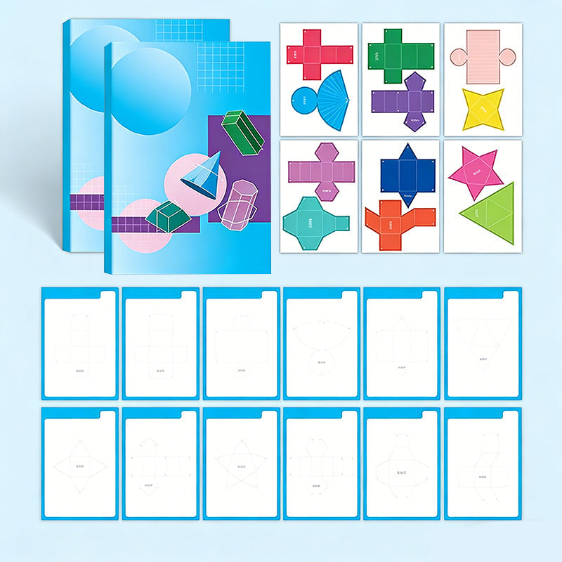 Libro di geometria interattivo 3D a comparsa per bambini