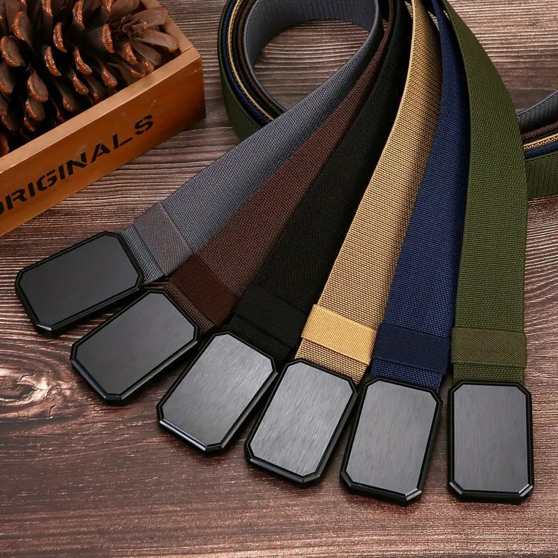 Cintura Tattica Resistente Senza Fori con Fibbia Magnetica