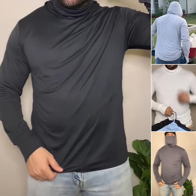 Felpa leggera da uomo ad asciugatura rapida con protezione UV