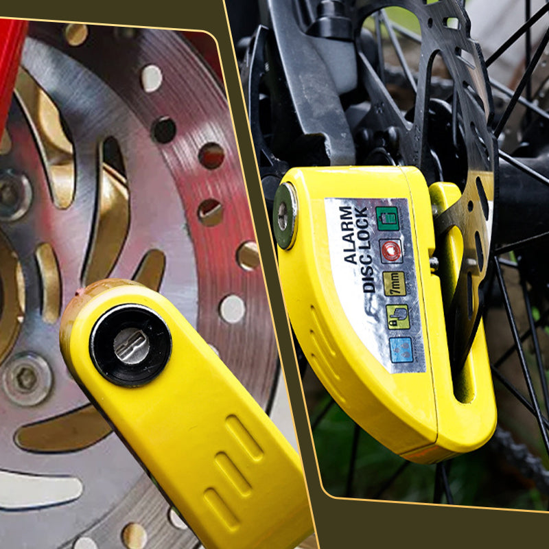 Antifurto a disco con allarme per moto🔒⛓️🏍️🚲