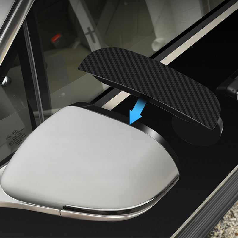 Specchietti per Angolo Cieco Regolabili con Visiera Antipioggia per Auto
