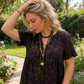 💃Abito con stampa leopardata🐆 Scollo a V, vita alta, design snellente, gonna fluida, maniche corte traspiranti, emana un'eleganza selvaggia in un istante! ✨