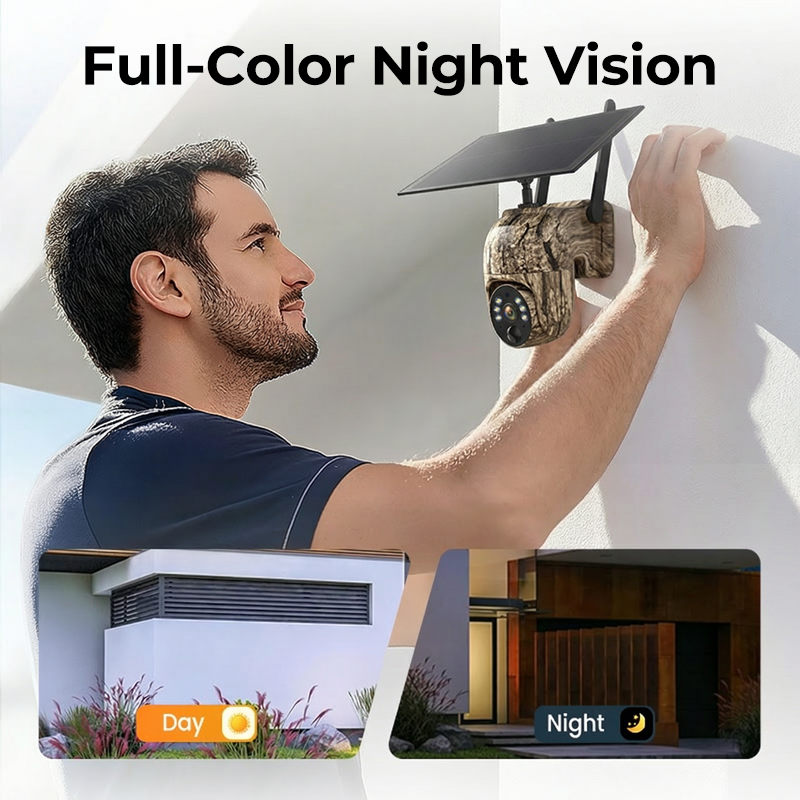 Telecamera di Sicurezza PTZ a Energia Solare