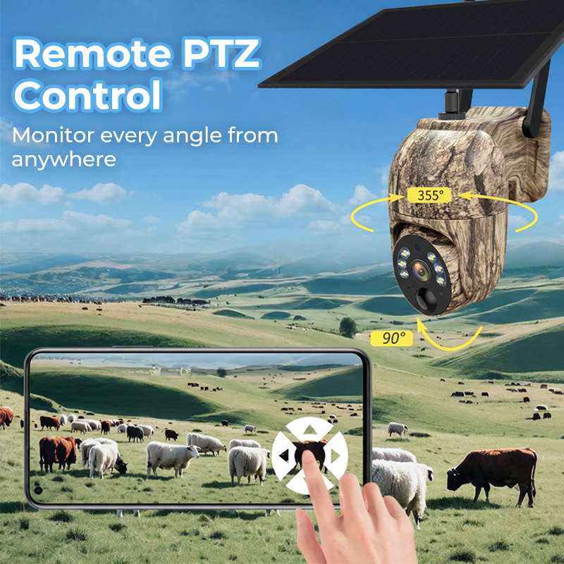 Telecamera di Sicurezza PTZ a Energia Solare