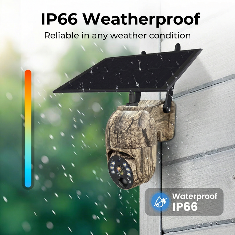 Telecamera di Sicurezza PTZ a Energia Solare