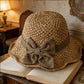 ⏰🔥 Offerta Estate 50% SCONTO! 🥳👒 Cappello di Paglia Elegante con Fiocco – Traspirante, Pieghevole e Perfetto per Spiaggia e Viaggi 💞💥