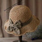 ⏰🔥 Offerta Estate 50% SCONTO! 🥳👒 Cappello di Paglia Elegante con Fiocco – Traspirante, Pieghevole e Perfetto per Spiaggia e Viaggi 💞💥