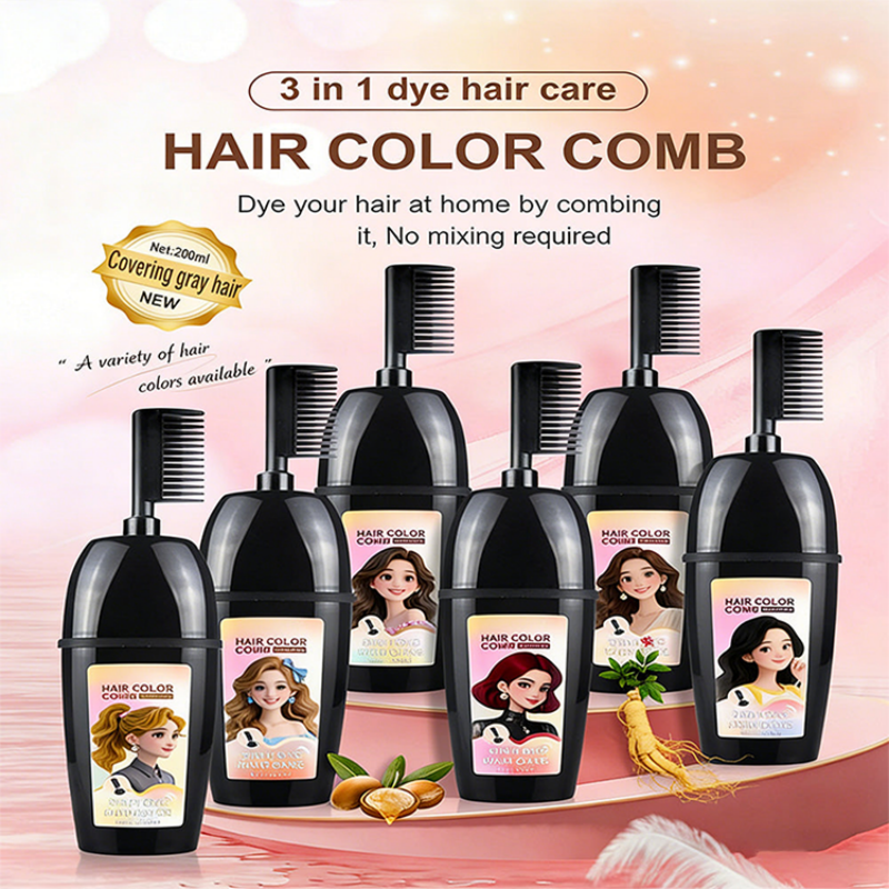 💇‍♀️ Pettine per tintura 3 in 1 | Colora, sfuma e applica in un unico gesto – Facile da usare a casa