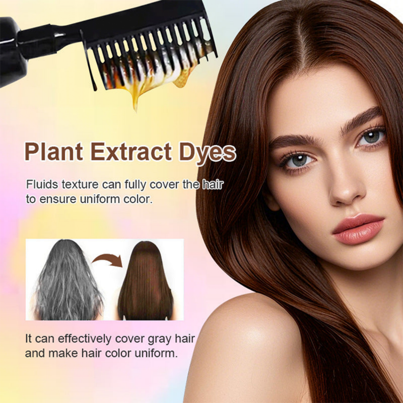 💇‍♀️ Pettine per tintura 3 in 1 | Colora, sfuma e applica in un unico gesto – Facile da usare a casa