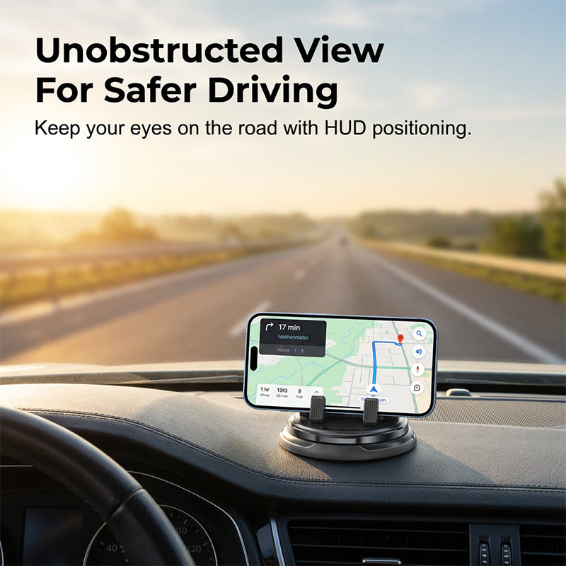 🔥Offerta limitata: 50% di sconto🔥Supporto per cellulare da cruscotto con rotazione a 360° per auto