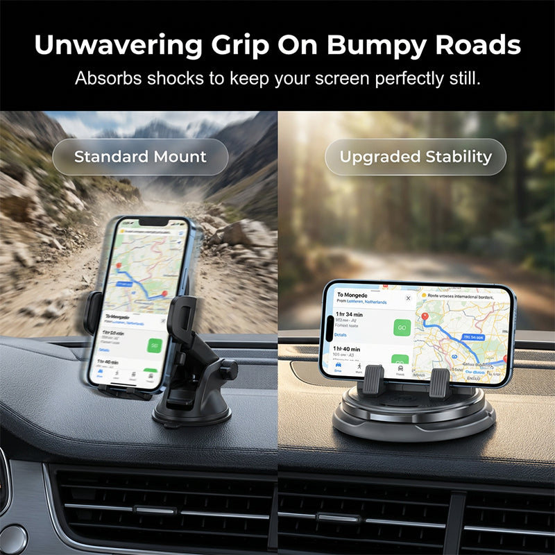 🔥Offerta limitata: 50% di sconto🔥Supporto per cellulare da cruscotto con rotazione a 360° per auto