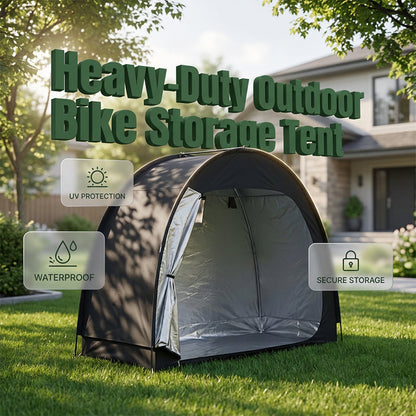🚲 Capanno da Esterno Portatile Multiuso per Biciclette ⛺️🛡️ - Anti-UV & Impermeabile | Tessuto Oxford | 2 Bici | Pieghevole | 2 Colori | 50% DI SCONTO