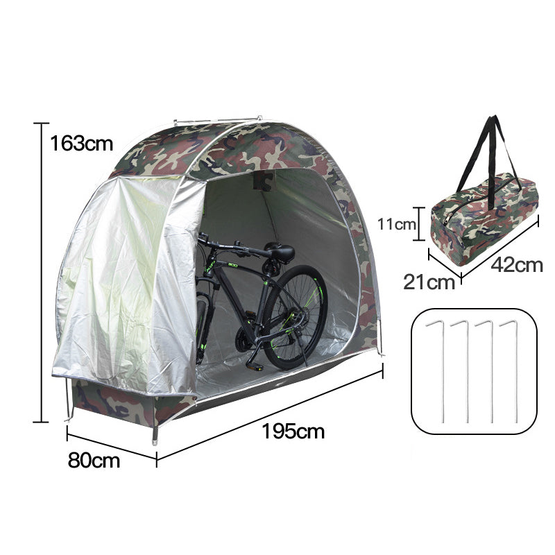 Capanno da esterno portatile multiuso per biciclette