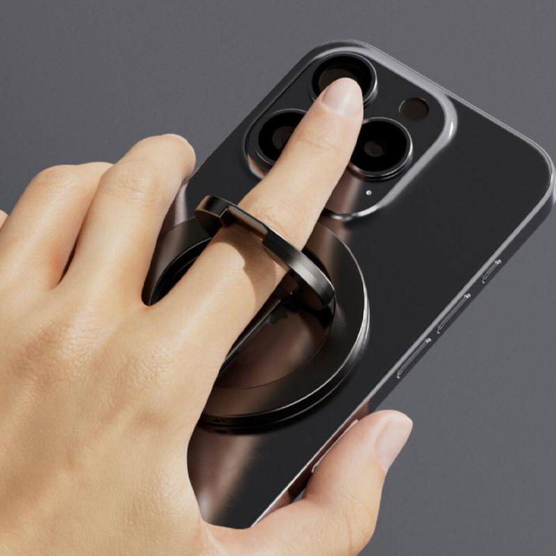 Supporto magnetico a doppio lato con anello e piedistallo