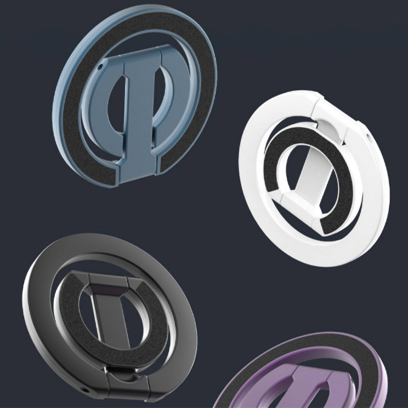 Supporto magnetico a doppio lato con anello e piedistallo