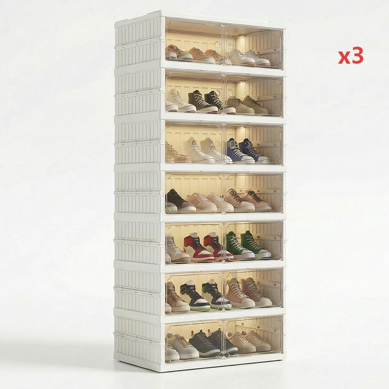 🥾Foldable Installation-Free Shoe Cabinet with Clear Doors