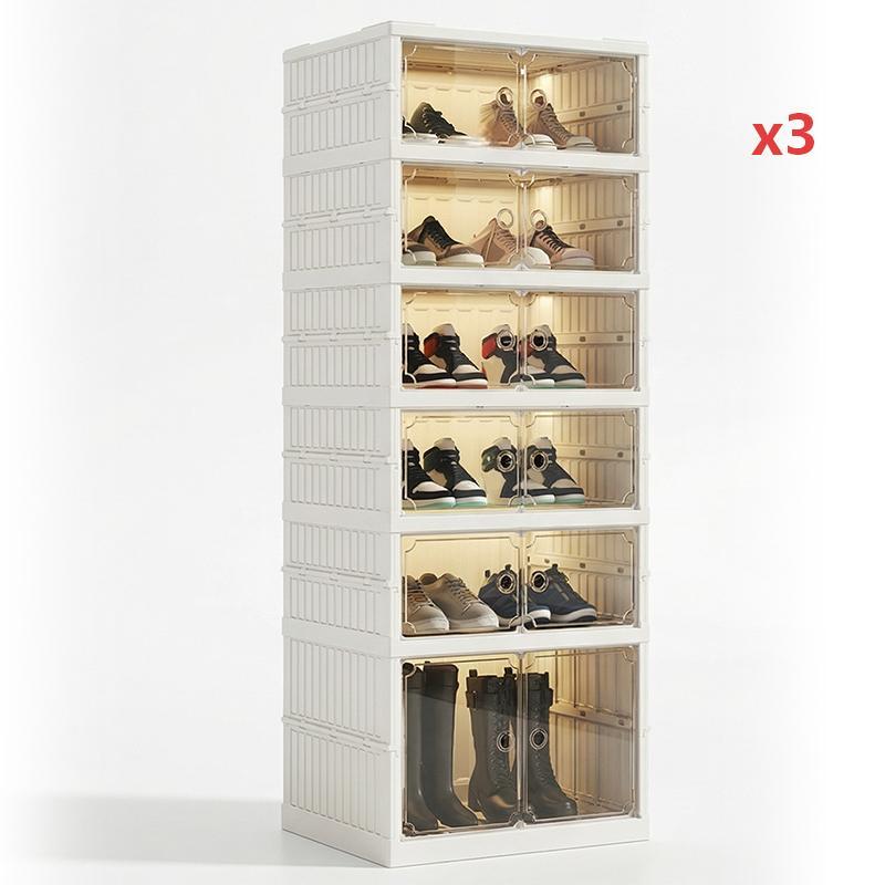 🥾Foldable Installation-Free Shoe Cabinet with Clear Doors
