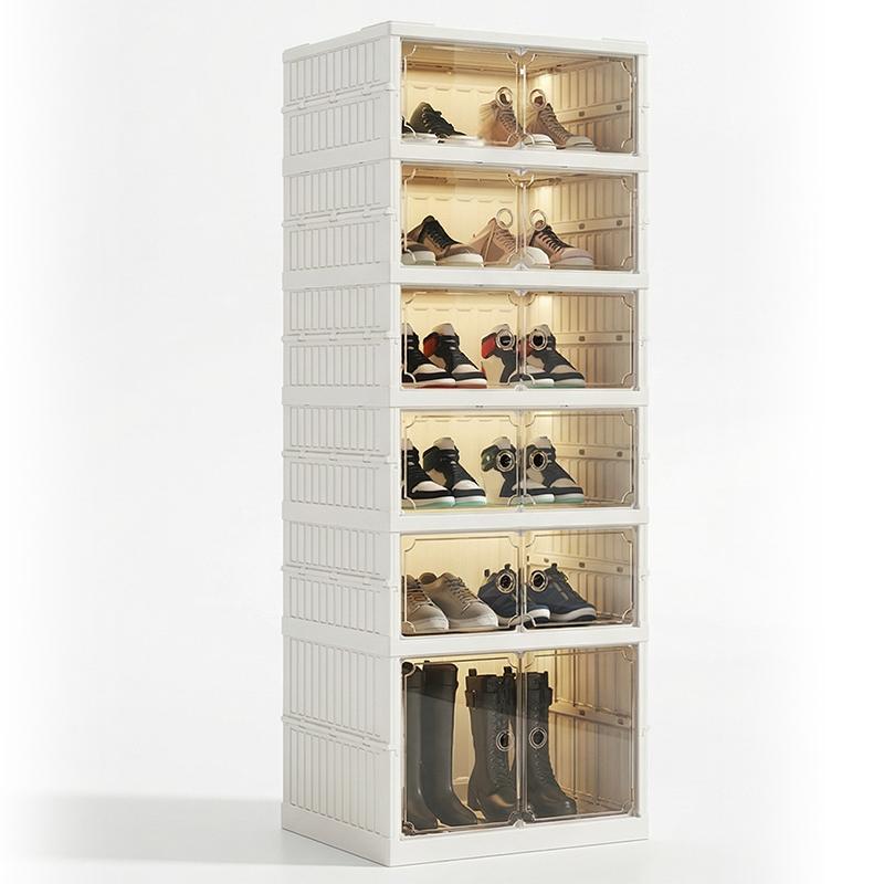 🥾Foldable Installation-Free Shoe Cabinet with Clear Doors