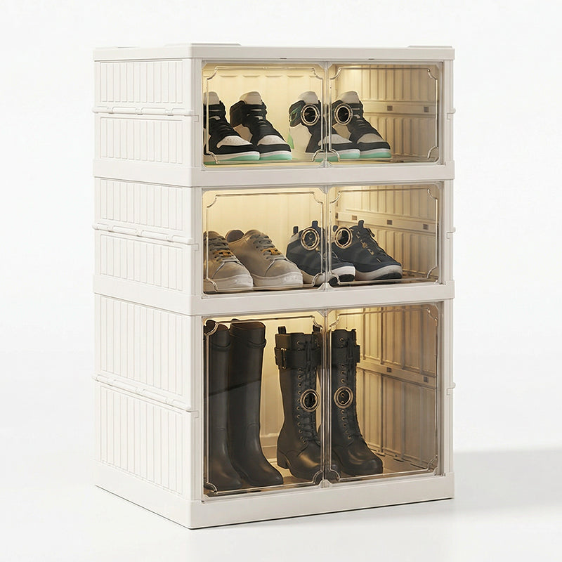 🥾Foldable Installation-Free Shoe Cabinet with Clear Doors