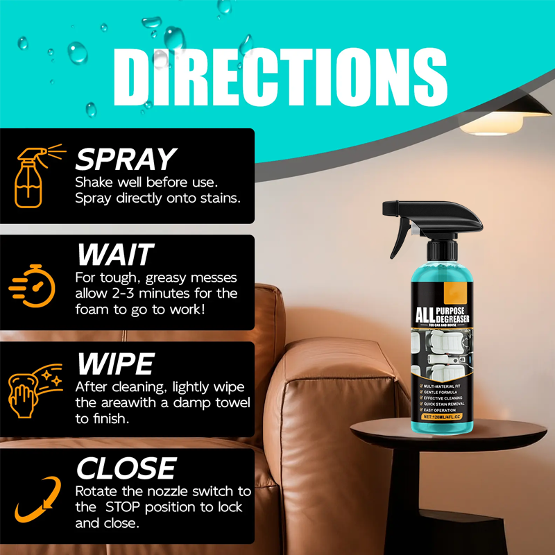 ✨🔥Spray sgrassatore multiuso🧼Elimina le macchie in un secondo! ⚡