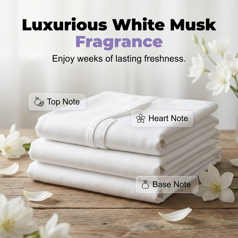 ✨Offre spéciale 2026 : 50 % de réduction ! 🔥 Capsules de lessive 5 en 1 White Musk (80 unités)