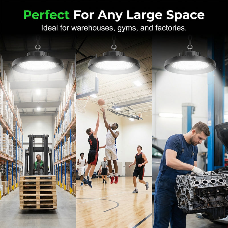💡 SCONTO 50% ORA! Lampada LED UFO High Bay – 100W, 160lm/W, 220V, per Industria, Magazzino e Grandi Spazi 🏭✨