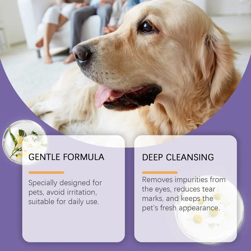 Soluzione detergente delicata per gli occhi di cani e gatti