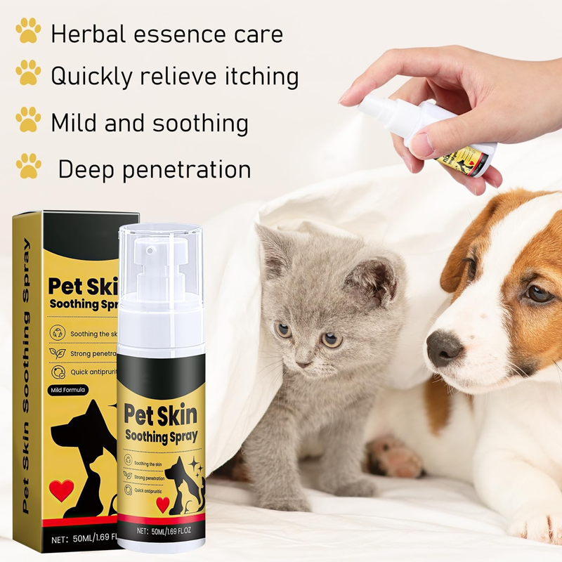 🥳SUPER OFFERTA 2026🥳💞50K+ VENDUTI! 🐶💨 50% DI SCONTO! Spray Lenitivo per Animali – Sollievo rapido dal prurito per punti caldi, allergie e punture di insetti. Formula naturale al tea tree e lavanda – sicura per cani e gatti di tutte le età! 🛡️🐱