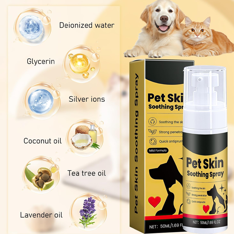 🥳SUPER OFFERTA 2026🥳💞50K+ VENDUTI! 🐶💨 50% DI SCONTO! Spray Lenitivo per Animali – Sollievo rapido dal prurito per punti caldi, allergie e punture di insetti. Formula naturale al tea tree e lavanda – sicura per cani e gatti di tutte le età! 🛡️🐱