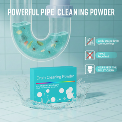 ✨OLTRE 50.000 PEZZI VENDUTI!🚰Polvere sturante tubature con enzimi💧Scioglie capelli e grasso, elimina cattivi odori! Sicura per tutti i tubi domestici, super facile da usare✅