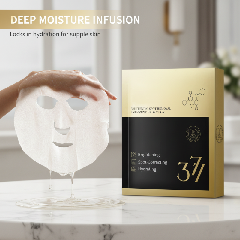 Maschera in tessuto illuminante, idratante e anti-macchie