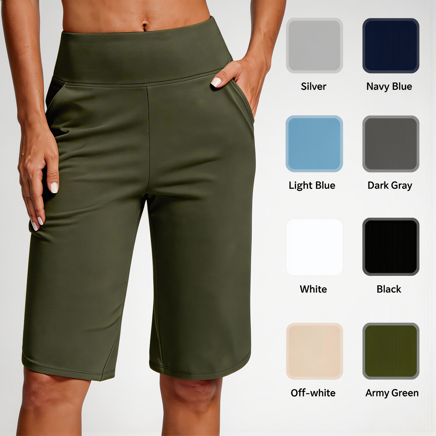 🔥Pantaloncini da yoga a vita alta con tasche per donna – Taglia