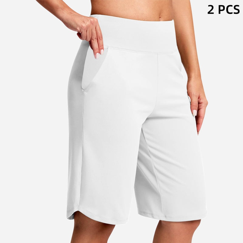 🔥Pantaloncini da yoga a vita alta con tasche per donna – Taglia