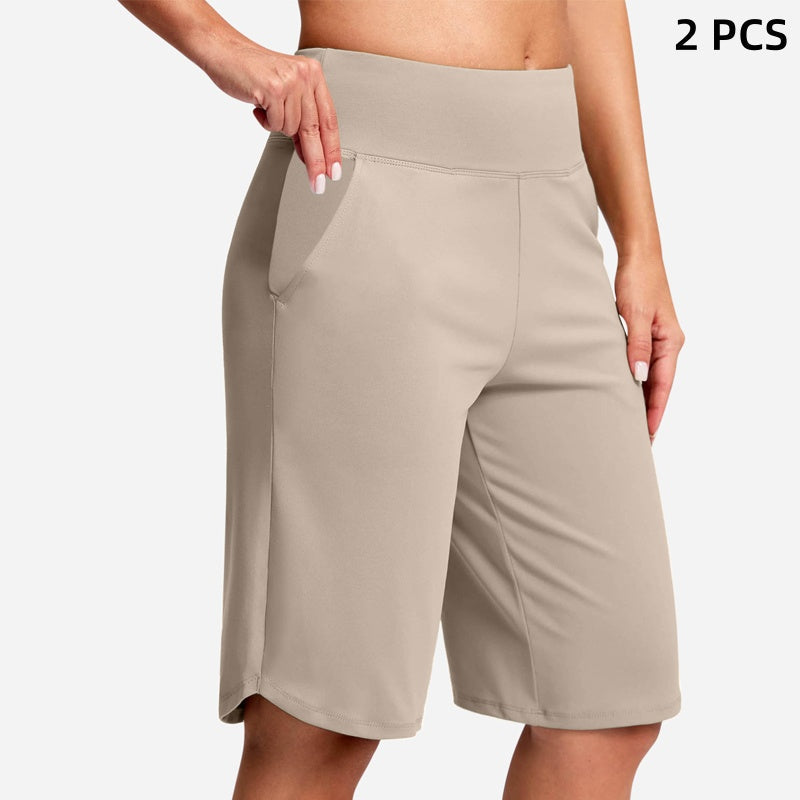 🔥Pantaloncini da yoga a vita alta con tasche per donna – Taglia