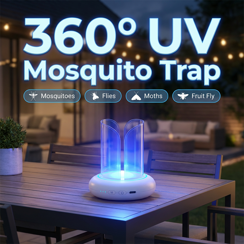 ⏰Ultimo giorno di vendita 50% DI SCONTO 🔥 Lampada trappola 360° a LED UV per zanzare e mosche